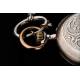 Swiss Solid Silver Pocket Watch, Manufactured in Switzerland in the 19th Century. Carved and Functioning.