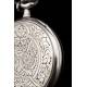 Beautiful Longines Pocket Watch in Solid Silver. Circa 1920, Signed and Countersigned.