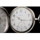 Beautiful Longines Pocket Watch in Solid Silver. Circa 1920, Signed and Countersigned.