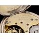 Fantástico Reloj de Bolsillo Suizo de Plata Maciza de Primera Ley. Años 20, Funcionando Perfectamente