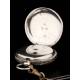 Beautiful English Pocket Watch in Solid Silver. With Key and Chain. Year 1885