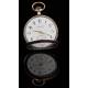Exclusivo Reloj de Bolsillo Audemars Fréres en Plata Maciza, Fabricado Circa 1915. Contrastado y Funcionando