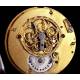 Exclusive Solid Silver Verge Fusee Watch with French Movement. Eighteenth Century, Working