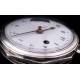 Exclusivo Reloj Catalino de Plata Maciza con Maquinaria Francesa. Siglo XVIII, Funcionando