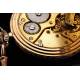Atractivo Reloj de Bolsillo Chapado en Oro, Fabricado en Suiza en los Años 50. Funcionando Muy Bien