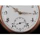 Exclusivo Reloj Omega de Plata, Fabricado en Suiza en 1915. Funcionando. Maquinaria Firmada