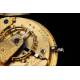 Precioso Reloj de Bolsillo Inglés de Plata y Oro, Fabricado en 1857. Muy Bien Conservado y Funcionando