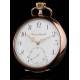 Elegant Tavannes Solid Silver Pocket Watch. 1920. Contrasting and Functioning