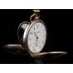 Elegant Tavannes Solid Silver Pocket Watch. 1920. Contrasting and Functioning