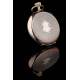 Elegant Tavannes Solid Silver Pocket Watch. 1920. Contrasting and Functioning