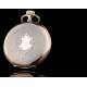 Elegant Tavannes Solid Silver Pocket Watch. 1920. Contrasting and Functioning