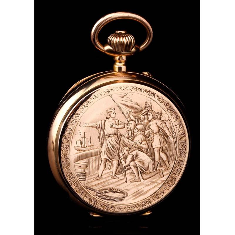 Longines equestrian 18k on sale gold pocket watch