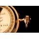 Impresionante Reloj de Bolsillo Ginebrino de Oro 18 K Firmado por Huguenin. Suiza, 1900