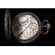 Antiguo Reloj de Bolsillo con Calendario. Suiza, Circa 1880