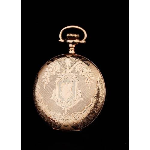 Antique Gold Plated and Working Elgin Pocket Watch. USA, 1903
