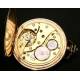 Reloj de bolsillo chapado en oro, estilo Art Decó