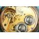 Digital pocket watch with seconds hand