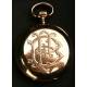 Reloj de bolsillo Longines en Oro macizo de 18 K