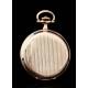 Elegant 14k Solid Gold Running Watch. Switzerland, Circa 1920