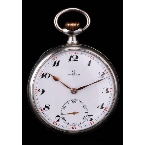 Antiguo Reloj de Bolsillo Omega, Elegante y con Clase. Suiza, 1930