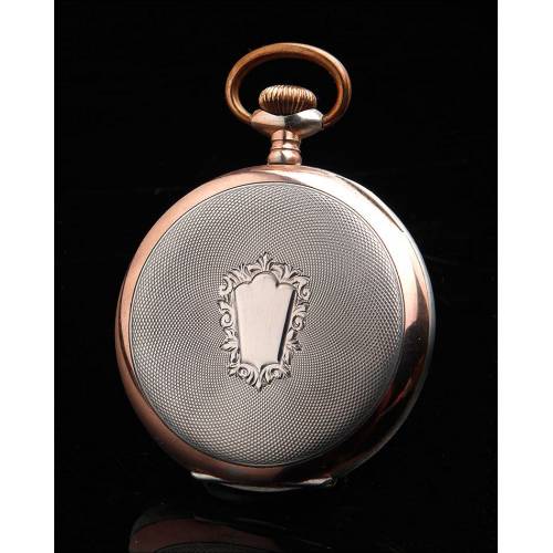 Elegant Solid Silver Pocket Watch in Excellent Condition. Switzerland, Circa 1915