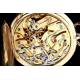 Impresionante Reloj de Bolsillo Longines en Oro Macizo de 14 K. Uso Médico. Suiza, Circa 1900