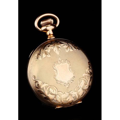 Antique Elgin Gold Plated Pocket Watch. United States, 1908