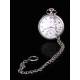 Beautiful Solid Silver Pocket Watch Chain. 19th Century