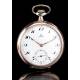 Magnificent Omega Pocket Watch in Solid Silver. Switzerland, 1926