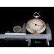 Precioso Reloj de Bolsillo de Oro de 18K con Sonería a Cuartos. Francia, Circa 1830