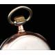 Antique Zenith Solid Silver Pocket Watch. Switzerland, 1905