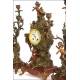 Spectacular French pendulum clock with cherubs. XIX Century