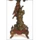 Spectacular French pendulum clock with cherubs. XIX Century