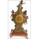 Spectacular French pendulum clock with cherubs. XIX Century