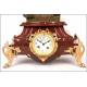 Espectacular reloj de péndulo francés. 63 cms de altura. 1870