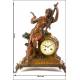 Antique mantel clock with garnish. Chime. S. XIX