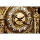 Beautiful bronze mantel clock with pendulum. France, 19th Century