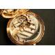 Beautiful pocket watch in solid gold. Three covers. 1888