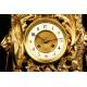 Fantastic French mantel clock. Bronze. 1880