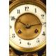 Fantastic French mantel clock. Bronze. 1880