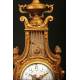 French clock with pendulum in the form of a lyre. 1870