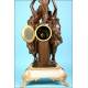 Important mantel clock with chime. 94 cms. 1855