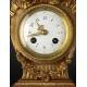Fantastic French Mantel Clock with Electrified Trim. 1850.