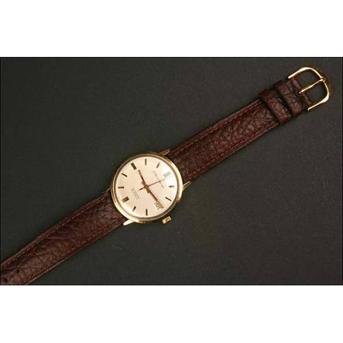 Bucherer Wristwatch. 1965. 14K gold. Automatic