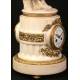 Excellent mantel clock. 1855. Myron Discobolus