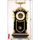 Reloj antiguo con péndulo de sol y raro movimiento París. S. XIX
