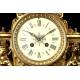 Impresionante Reloj de Sobremesa de Bronce. Francia, Circa 1890. En Perfecto Estado y Funcionando