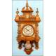 Gustav Becker Wall Clock. 1890