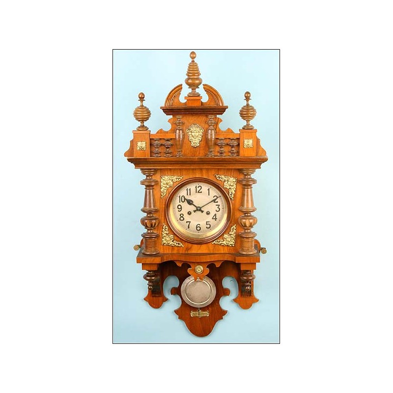 Gustav Becker Wall Clock. 1890