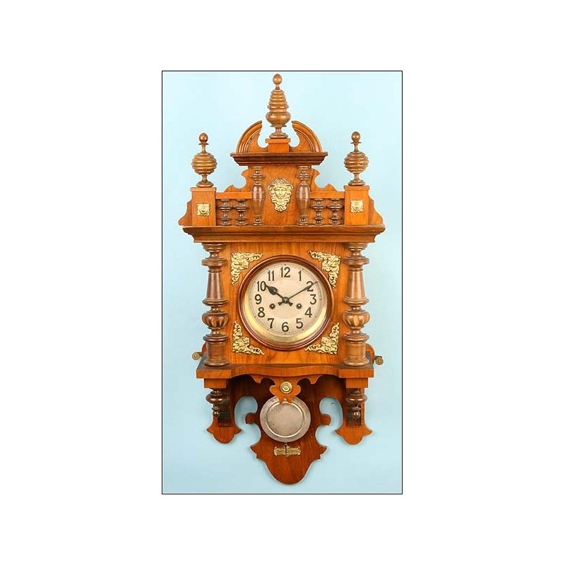 Reloj de pared Gustav Becker. 1890